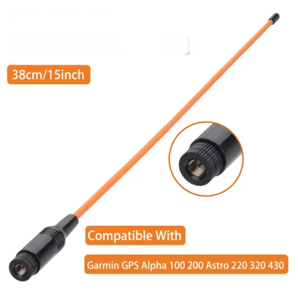 ANTENNE COMPATIBLE souple ORANGE 38cm pour GPS GARMIN ASTRO-ALPHA