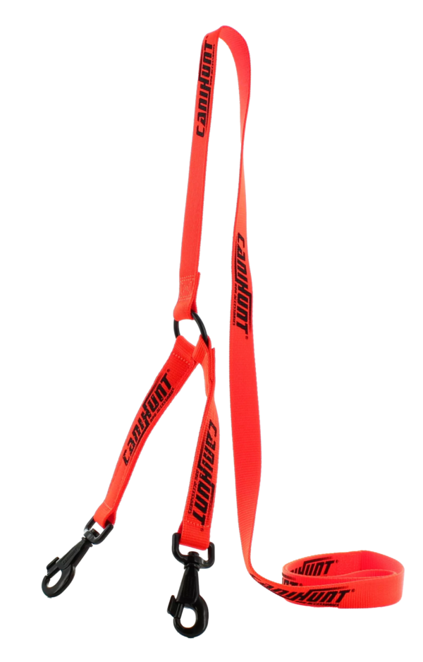 Laisse doubleur HUNTER FIRST orange 150cm